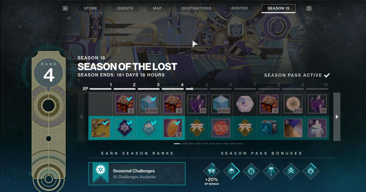 Seasonal event screen with a timer